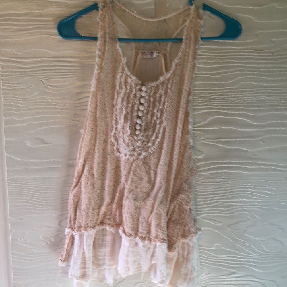Light pink floral tank top!